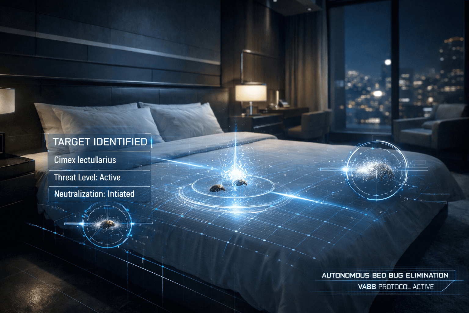 VA88 bed bug elimination — mechanical-kill protocol active